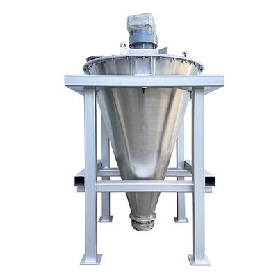 Stainless Steel Double Helix Conical Mixer , Dry Powder Conical Mixer