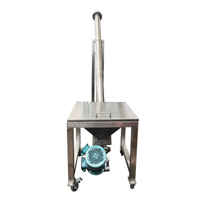 Ślimakowy przenośnik śrubowy z napędem spiralnym do ciągłego transportu materiałów sypkich, granulowanych i drobnych blokowych.