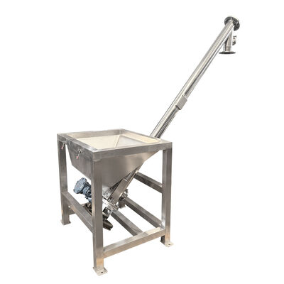 Ślimakowy przenośnik śrubowy z napędem spiralnym do ciągłego transportu materiałów sypkich, granulowanych i drobnych blokowych.